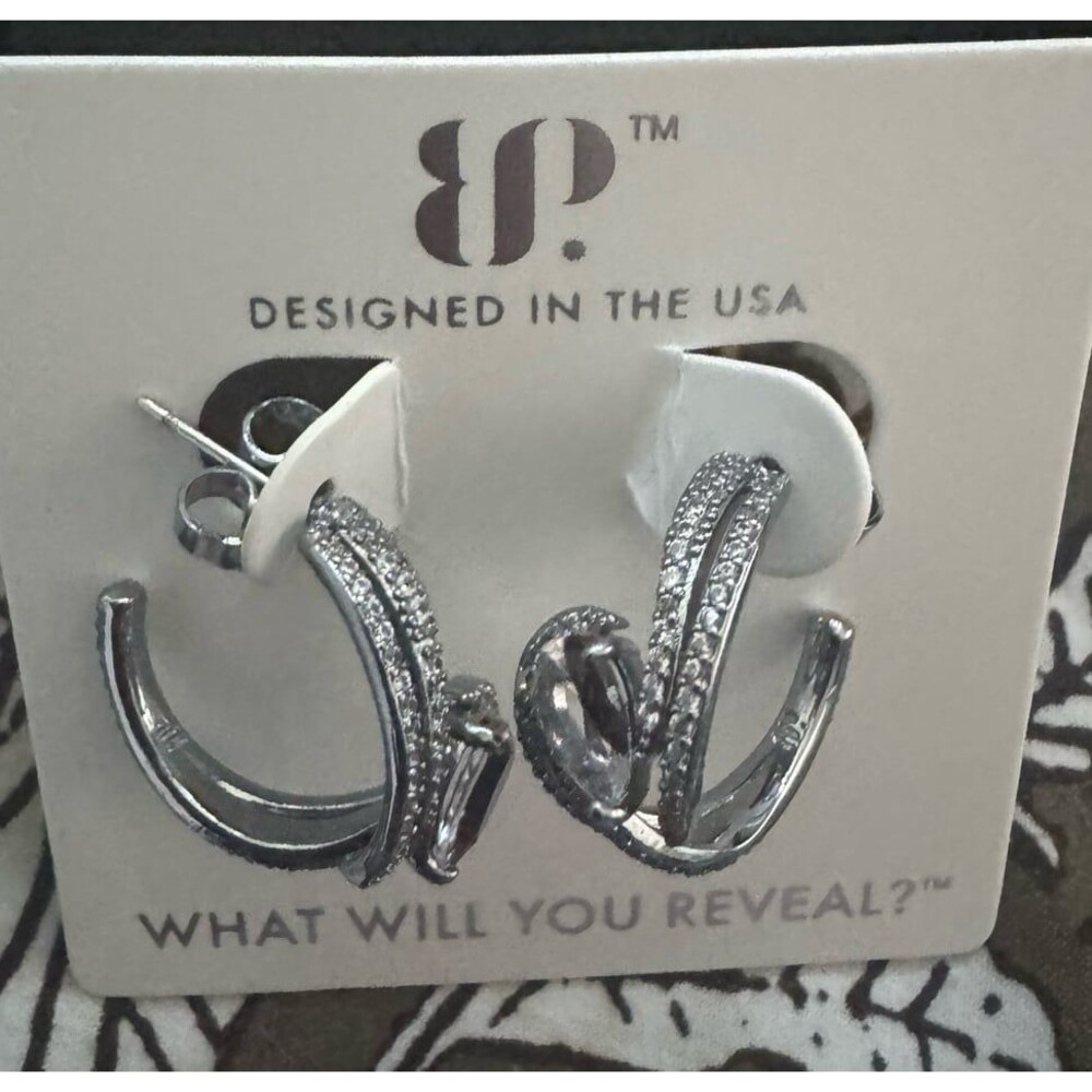 BP obsidian earrings